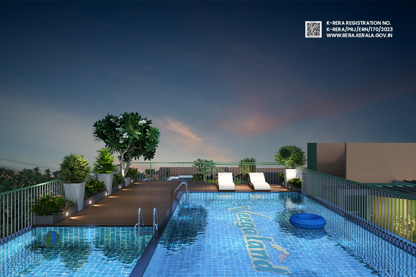 ENJOY THE COMFORT OF LIVING IN A SUPER LUXURIOUS FLAT IN THE HEART OF ERNAKULAM CITY<