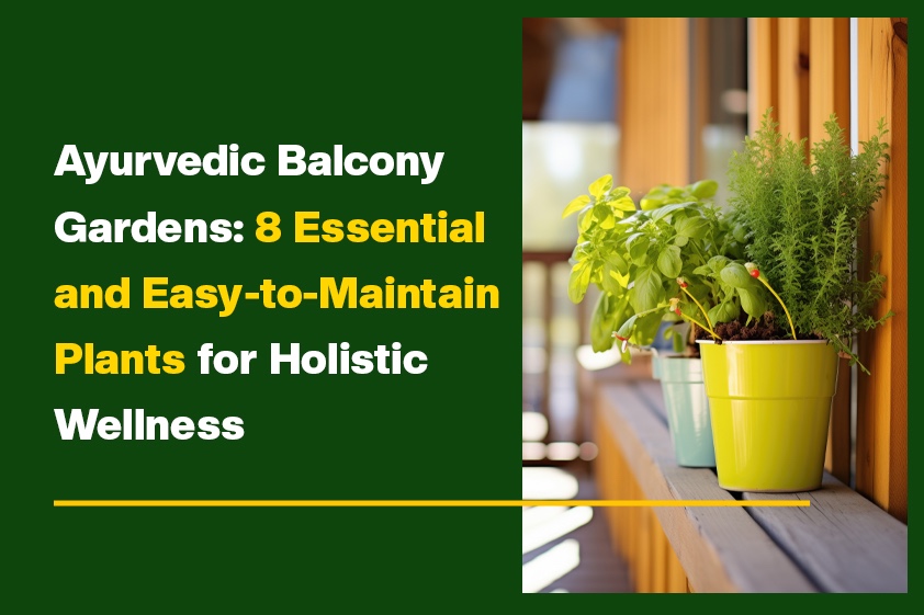 Ayurvedic Balcony Gardens: 8 Essential and Easy-to-Maintain Plants For Holistic Wellness<